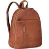 STILORD 'Hailey' Daypack Zaino Donna Pelle Zaino da Giorno Vintage Zainetto Piccolo Backpack Casual Pratico Elegante Zaini da Viaggio in Cuoio Autentico, Colore:havanna - marrone