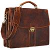 STILORD 'Julian' Ventiquattrore in vera pelle Borsa da lavoro porta documenti Cartella portadocumenti Valigetta 24 ore Borsa da insegnate professore stile vintage, Colore:kara - cognac