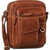 STILORD 'Ryan' Messenger Bag Uomo Pelle Borsa a Tracolla Vintage Leather Borsetta Piccola Elegante Borsello Vintage per iPad da 9.7 Pollici Cuoio, Colore:texas - marrone