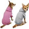 Owbb 2 pezzi Felpa con Cappuccio per Cane Animale Domestico Autunno Inverno Cappotto Caldo Vestiti per Cani in Cotone Cane Pullover Outdoor S-5XL