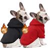 Owbb 2 pezzi Felpa con Cappuccio per Cane Animale Domestico Autunno Inverno Cappotto Caldo Vestiti per Cani in Cotone Cane Pullover Outdoor S-5XL