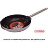 Comas & Partners Padella Alluminio Antiaderente cm 24 mm 3 Manico Inox - COM9972