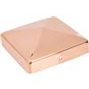 Alberts 217297 Copripalo per pali in legno, forma piatta, rame, 90 x 90 mm