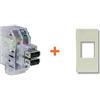 Fanton caricatore doppia presa USB A 5V 2,4A compatibile Legrand Mosaic - 82892-LM