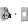 Fanton caricatore doppia presa USB A 5V 2,4A compatibile Vimar Arke bianca - 82892-AB