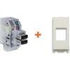 Fanton caricatore doppia presa USB A 5V 2,4A compatibile Vimar Plana bianca - 82892-PB