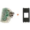 Fanton caricatore USB A+C incasso compatibile Vimar Eikon grigio scura - 82893-EG
