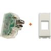 Fanton caricatore USB A+C incasso compatibile Vimar Plana Bianco - 82893-PB