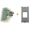 Fanton caricatore USB A+C incasso compatibile Vimar Plana Silver - 82893-PS
