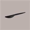 SCATOLIFICIO DEL GARDA 100 Coltello CPLA Nero Posata Bio Compostabile Monouso 165mm
