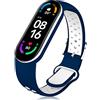 Th-some Cinturini di Ricambio per Xiaomi Mi Band 6/Xiaomi Mi Band 7, Braccialetto di Ricambio per Xiaomi Mi Band 5, Cinturino sportivo in silicone Compatibile con Xiaomi Mi Band 7/6/5