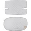 roba Cuscino Riduttore roba Style per Seggiolone, 2 Pezzi, per Modelli Sit Up, Impermeabile, Antimacchia, Universale, Imbottito, con Fodera, Grigio