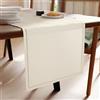 Encasa XO Runner da Tavola in Puro Cotone Orlato 13x91 Naturale