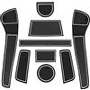 GAFAT V W UP/Seat MII/Skodα Citigo 2013-2023 2024 Tappetini Antiscivolo per Console Centrale Auto, Tappetino per Bevande, Contenitore Antiscivolo, Cuciture della Porta (Bianco)