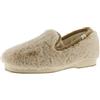 victoria Pantofole Wamba Confortable in Pelliccia Morbida & Interno in Pelliccia di Agnello & Bordo Abbinati 2020105 per Donna Beige 41