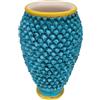 CERAMICHE CALTAGIRONE Portaombrelli Pigna Ceramica Siciliana Caltagirone Verde cm 50