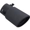 ETOPARS 62mm Tubo di Scarico Auto Universale Terminale di Scarico Tubo di Punta del Silenziatore di Scarico Acciaio Inossidabile Uscita Singola Dritto Nero