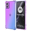 AMWEI TPU Sfumato Cover per Motorola Moto Edge 30 Neo/Edge 30 Lite Case, Custodia in Morbida Silicone TPU Anti-Graffio Antiurto Protettiva Shell Bumper (Viola Blu)