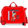 JOUMMA BAGS Pinocchio Trolley Cavalcabile Abs 4 Ruote Rosso - REGISTRATI! SCOPRI ALTRE PROMO