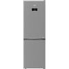 Beko PRONTA CONSEGNA - SPEDIZIONE IMMEDIATA Frigorifero Combinato Libero Installazione Beyond Total No-Frost Classe D Altezza 186 cm Metal Look Beko B5RCNE405HXB