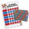 School Stickers Adesivi scolastici A3 Supereroe con adesivi scintillanti