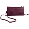 Kate Lee NLIYANE Nero Interno Portafoglio Borsa Porta Carte Spalla Portato Due tracolle in Pelle e Catena Donna, Taglia Unica
