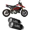 MIVV scarichi omologati mk3 carbonio compatibile con ducati hypermotard 950 2019 2020