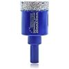 SHDIATOOL Punta per Trapano Diamantata 30mm Sega a Tazza con Gambo Triangolare per Porcellana Ceramica Piastrella Granito Marmo