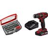 KWB GERMANY GMBH 118490 - Scatola di Punte con Punte da 32 pezzi, Acciaio al Cromo-Vanadio + Einhell 4513914 Trapano Avvitatore a Batteria