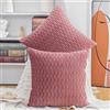 Madizz 2 Pezzi Federe in Velluto Copricuscini Morbido Decorativo Fodere per Cuscino Lusso Stile per Divano Camera da Letto Rosa Quadrate 60x60 cm