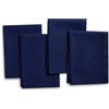 Encasa XO Tovaglioli in Tessuto Set di 4 | Puro Cotone con Orlo a Giorno | Scotch Blue | Dimensione Quadrata 43x43 cm | Tovaglioli da Tavola - Lavabili in Lavatrice & Riutilizzabili