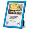3-B Cornice per foto ULM 15x21 cm - azzurro - Portafoto in legno con vetro acrilico
