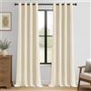 MRTREES 2 Pezzi Tende Oscuranti per Interni Termiche Isolanti Tende Camera da Letto Tinta Unita con Occhielli Moderne per Soggiorno Finestra Elegante 140x280 CM (Larghezza x Altezza) Beige