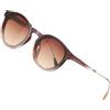 ATTCL Occhiali da sole polarizzati classici rotondi da donna retrò alla moda UV400 Sunnies, Marrone chiaro+marrone/Non specchiato, Medium