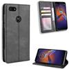 Jielangxin Cover per Motorola Moto E6 Play,Custodia in Pelle Custodia per Motorola Moto E6 Play XT2029-1 XT2029-2 Custodia Case Cover Black