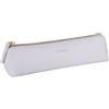 Fyore Lusso PU Astuccio in Pelle Piccolo per Sacchetta Cerniera in Metallo Portapenne Pennelli Make up (Grigio)