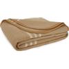 Corredocasa Coperta Calda Invernale Lavabile Beige 400 gr/mq - Disponibile per Letto Singolo cm150x210 - Misto Lana -Perfetta per Albergo,Casa e B&B -Prodotto Italiano