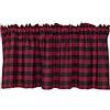 Betos Tenda da cucina corta Tenda da bistrot vintage Tende Cucina Country Motivo a Quadretti Tendine a Quadretti Buffalo Check tende corte per finestre piccol, Rosso e nero 137*61cm