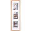 walther design rovere chiaro 3X 13x18 cm galleria con passe-partout, cornice in legno Fiorito EF338VE