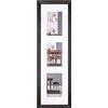 walther design grigio scuro 3X 10x15 cm galleria con passe-partout, cornice in legno Fiorito EF315VD