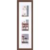 walther design rovere scuro 3X 10x15 cm galleria con passe-partout, cornice in legno Fiorito EF315VP
