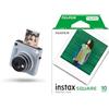 Fujifilm Instax Square Sq 1 Glacier Blue | Fotocamera A Sviluppo Istantaneo | Modalità One-Touch Selfie | Esposizione Automatica & SQUARE, Film Pellicola Istantanea, Formato Quadrato