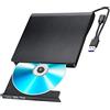 DANGZW Masterizzatore DVD Externo, Lettore CD Externo USB 3.0 Tipo-C, Unità  CD/DVD Ottica Esterna +/-RW DVD-ROM Per PC Portatile, Macbook Air/Pro