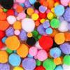 Adeteu Pompon Colorati, 1000 Pezzi 1-3cm Pon Pon Artigianato, Pom Pom Rotondi Colorati, Set Artigianato, per Artigianato Fai-da-Te e Decorazioni Artigianali
