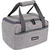 edihome, Borsa Termica Porta Pranzo, Borsa Frigo Piccola, 8L, Lunch Box, Termico, Borsetta, per Lavoro, per Viaggio, Blu, Beige, Nero e Grigio (Grigio)