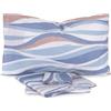 Laura Biagiotti - Completo letto Lenzuola Matrimoniale Maxi in Percalle di Cotone, Lenzuola Matrimoniali Due Piazze Con Sotto e Federe Caladio Blu