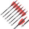 ELONG OUTDOOR 7.5 Bullone per Balestra Frecce in Puro Carbonio con 2 Lame Punte in Acciaio per Caccia all'aperto con Sistema Cobra R9 Caccia con L'Arco