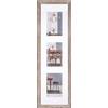 walther design noce 3X 13x18 cm galleria con passe-partout, cornice legno Fiorito EF338VN