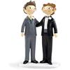 Mopec Y845 Figure per Torta Coppia di sposi, Motivo: Due Ragazzi Fun & Pop, 21 cm