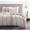 Home Linge Passion | Copripiumino - 3 Pezzi | 100% Cotone - 57 Fili | 2 Persone - 220x240 cm | Bellamy Bianco Rosa Polvere,